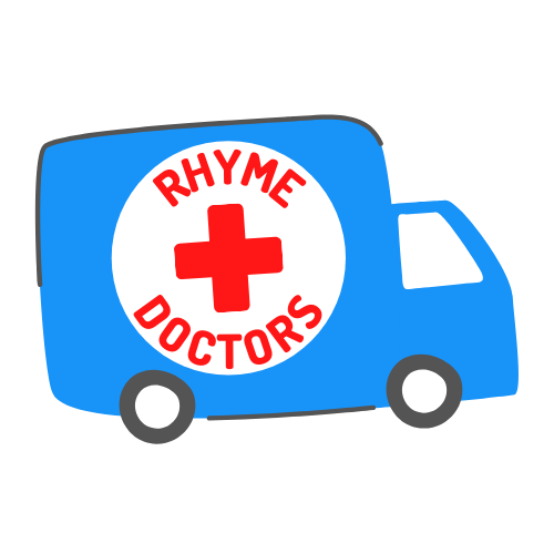 The Rhyme Doctors Picture Book Ambulance Logo